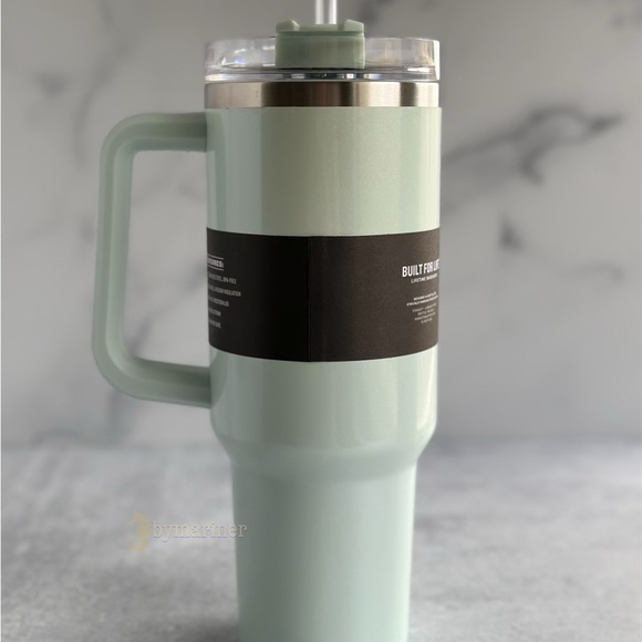 OG Stanley Spearmint Pearlescent Quencher H2.0 Flowstate Tumbler 40 oz - Picture 5 of 7